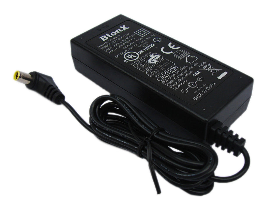 Charger (Power Supply) 90W-26V-3.45A for all 48V batteries.