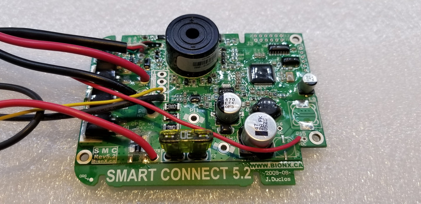 BionX, BMS PCB Assembly, SMC5.2, No 6V DCDC output, with DB7 assembly and PS2 charger socket, 01-3037