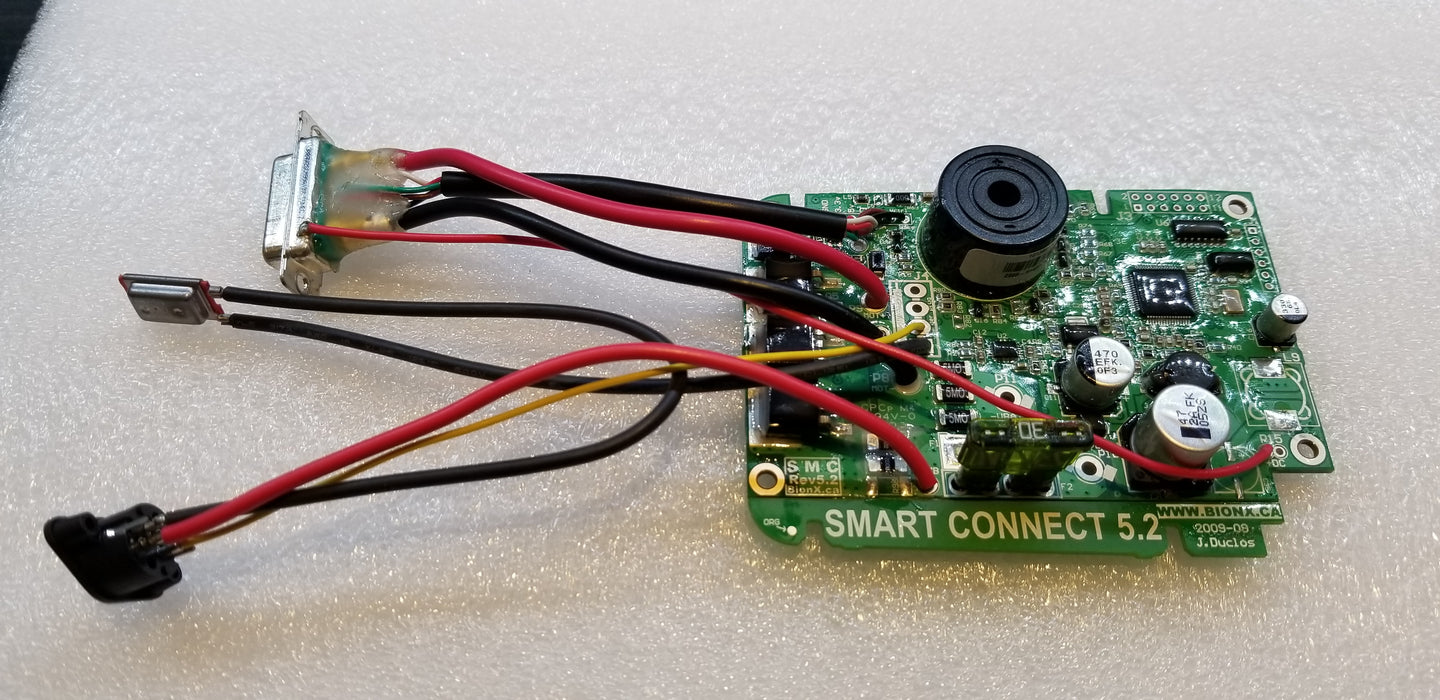 BionX, BMS PCB Assembly, SMC5.2, No 6V DCDC output, with DB7 assembly and PS2 charger socket, 01-3037