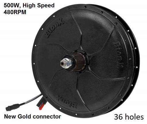 Moteur BionX P-Series - 500W, 480RPM, Cassette, 36 Rayons, Nouveau Connecteur Or, 01-5984