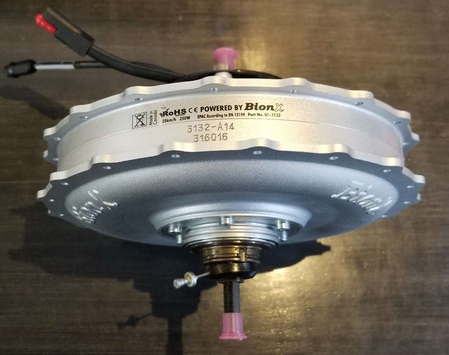 BionX IGH motor - 350W, 300RPM, 36 Spokes, Classic Connector, Silver, 01-3132