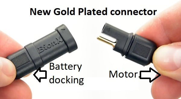 Battery dock for DT batteries (DX, DV) Black. With DC ouput jack (for 6V lights). New gold connector